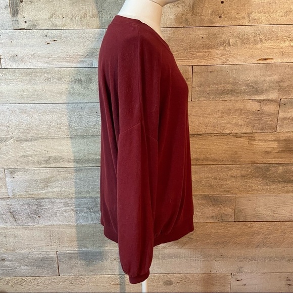 Rag Poets women’s burgundy sweatshirt in size small - Picture 4 of 9